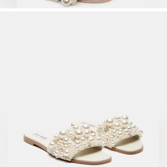 Steve Madden White Flats Timeless Elegance - Picture 2 of 6